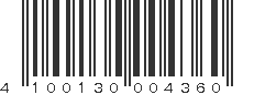 EAN 4100130004360