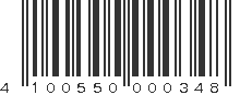 EAN 4100550000348