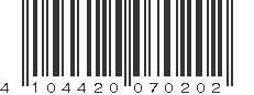 EAN 4104420070202