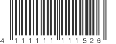 EAN 4111111111526