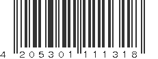 EAN 4205301111318