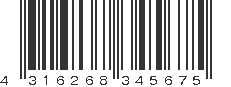 EAN 4316268345675