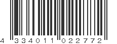 EAN 4334011022772