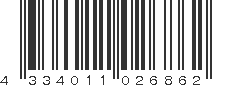 EAN 4334011026862
