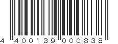 EAN 4400139000838