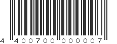 EAN 4400700000007