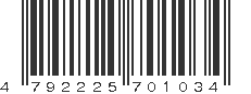 EAN 4792225701034