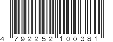 EAN 4792252100381
