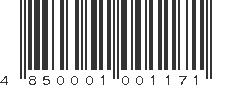 EAN 4850001001171