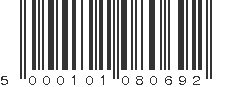 EAN 5000101080692