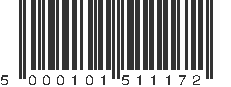 EAN 5000101511172
