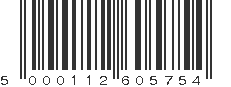 EAN 5000112605754