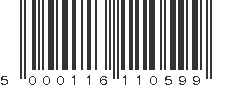 EAN 5000116110599