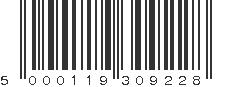 EAN 5000119309228