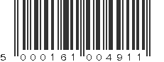 EAN 5000161004911