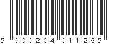 EAN 5000204011265