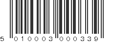 EAN 5010003000339