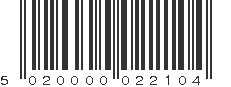 EAN 5020000022104