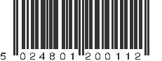 EAN 5024801200112