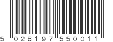 EAN 5028197550011