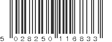 EAN 5028250116833