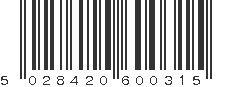 EAN 5028420600315