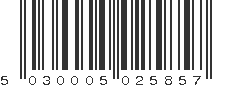 EAN 5030005025857