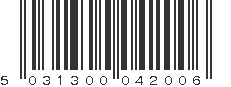 EAN 5031300042006