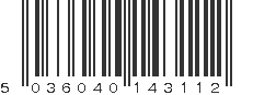 EAN 5036040143112
