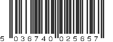EAN 5036740025657