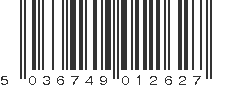 EAN 5036749012627