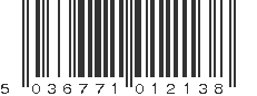 EAN 5036771012138