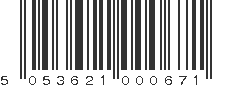 EAN 5053621000671