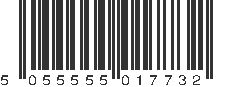 EAN 5055555017732