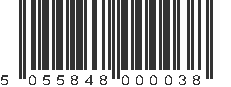 EAN 5055848000038