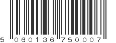 EAN 5060136750007