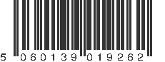 EAN 5060139019262