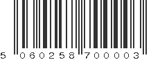 EAN 5060258700003