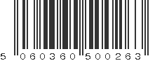 EAN 5060360500263