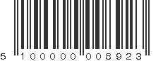 EAN 5100000008923