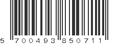 EAN 5700493850711