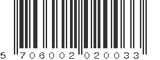 EAN 5706002020033