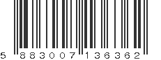 EAN 5883007136362