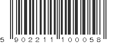 EAN 5902211100058