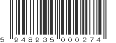EAN 5948935000274