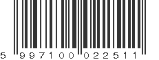 EAN 5997100022511