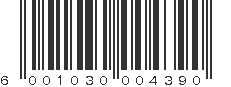 EAN 6001030004390