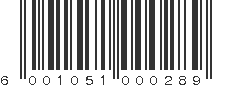 EAN 6001051000289