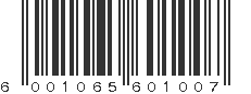 EAN 6001065601007