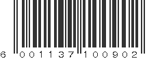 EAN 6001137100902